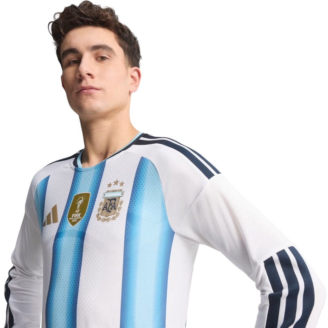CAMISOLA ARGENTINA PRINCIPAL MUNDIAL 2026 AUTHENTIC MANGA LONGA