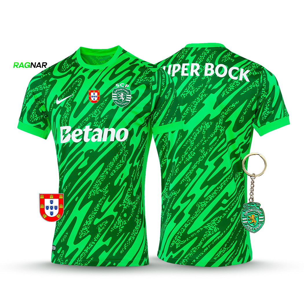 Camisola Sporting Guarda-Redes Verde 2025/26 - ÚLTIMAS UNIDADES! 🔥💚
