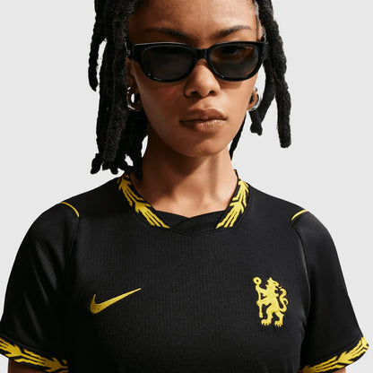Camisola Chelsea Mulher alternativa preta 2026/27