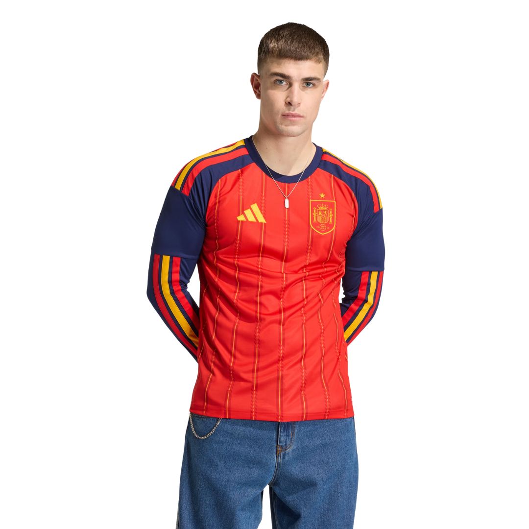 CAMISOLA ESPANHA PRINCIPAL MUNDIAL 2026 MANGA LONGA
