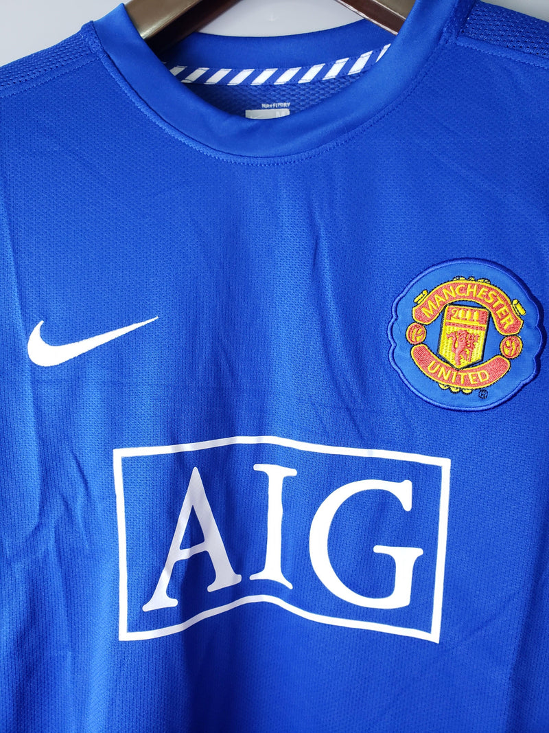 Camisola Manchester United Principal Retro 2007/08 - Manga Comprida