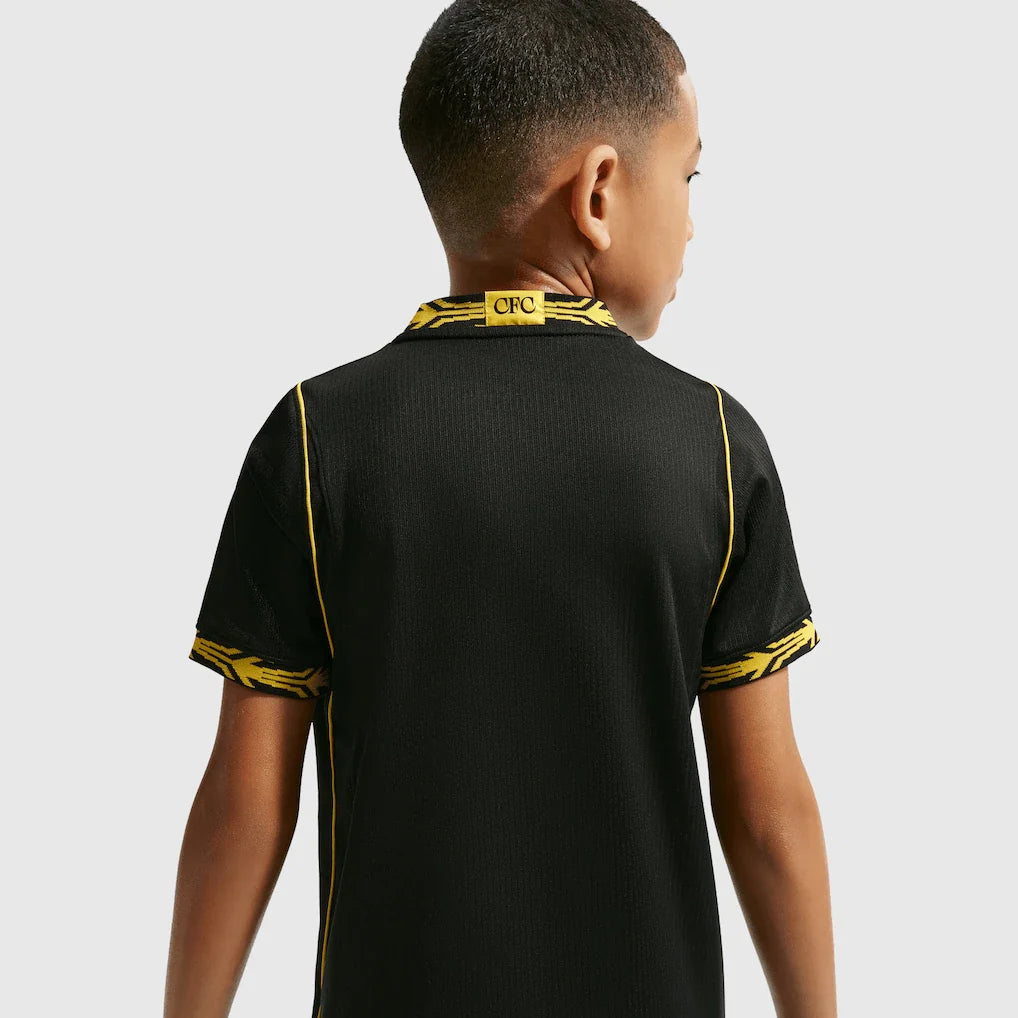 Conjunto Infantil Chelsea alternativa preta 2026/27