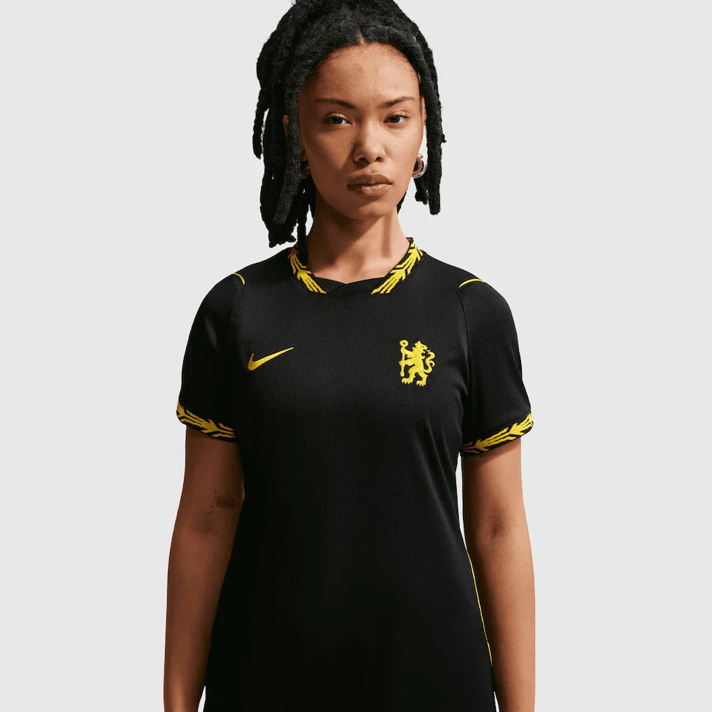 Camisola Chelsea Mulher alternativa preta 2026/27