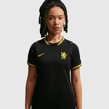 Camisola Chelsea Mulher alternativa preta 2026/27