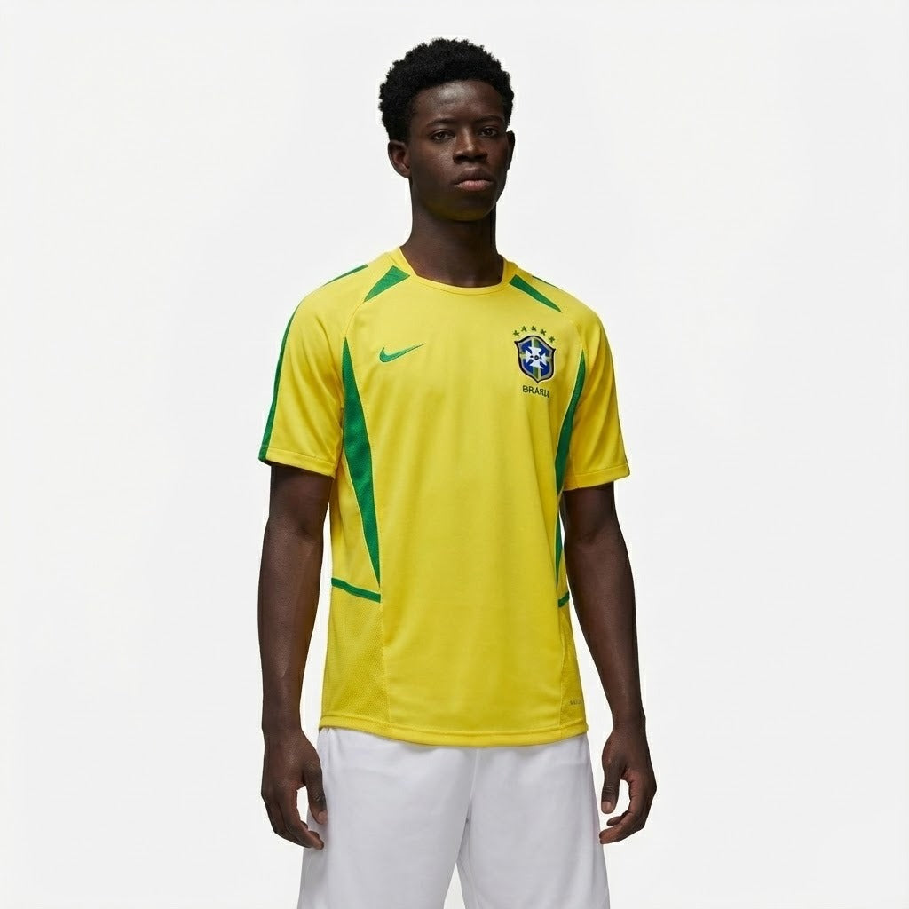 Camisola Retrô Seleção Brasil 2002/03 I