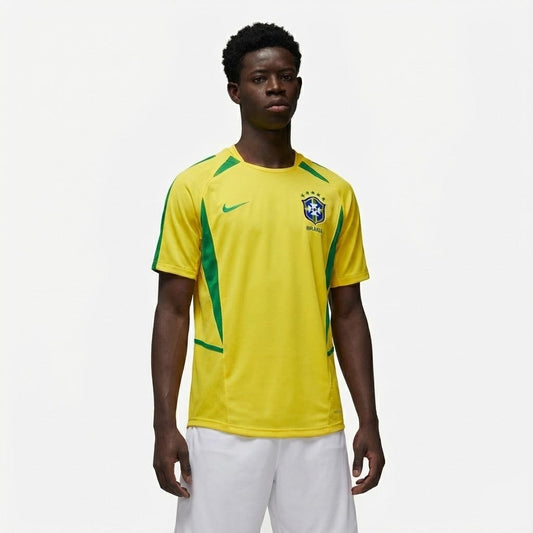 Camisola Retrô Seleção Brasil 2002/03 I