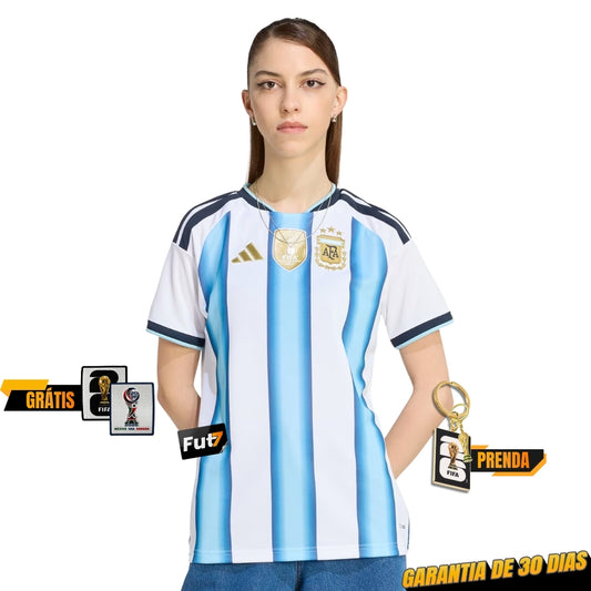 CAMISOLA ARGENTINA PRINCIPAL MUNDIAL 2026 MULHER