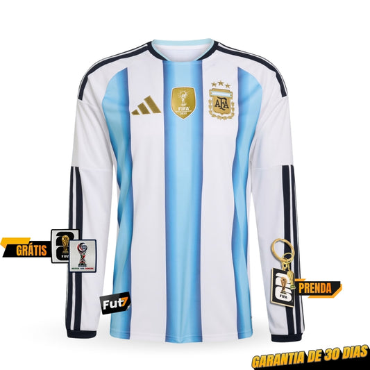 CAMISOLA ARGENTINA PRINCIPAL MUNDIAL 2026 MANGA LONGA