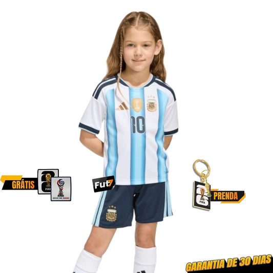 KIT DE CRIANÇA ARGENTINA PRINCIPAL MUNDIAL 2026