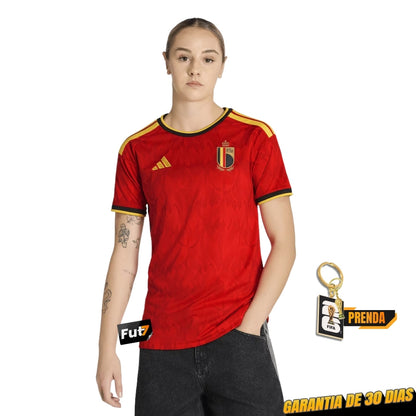 CAMISOLA BÉLGICA PRINCIPAL MUNDIAL 2026 MULHER