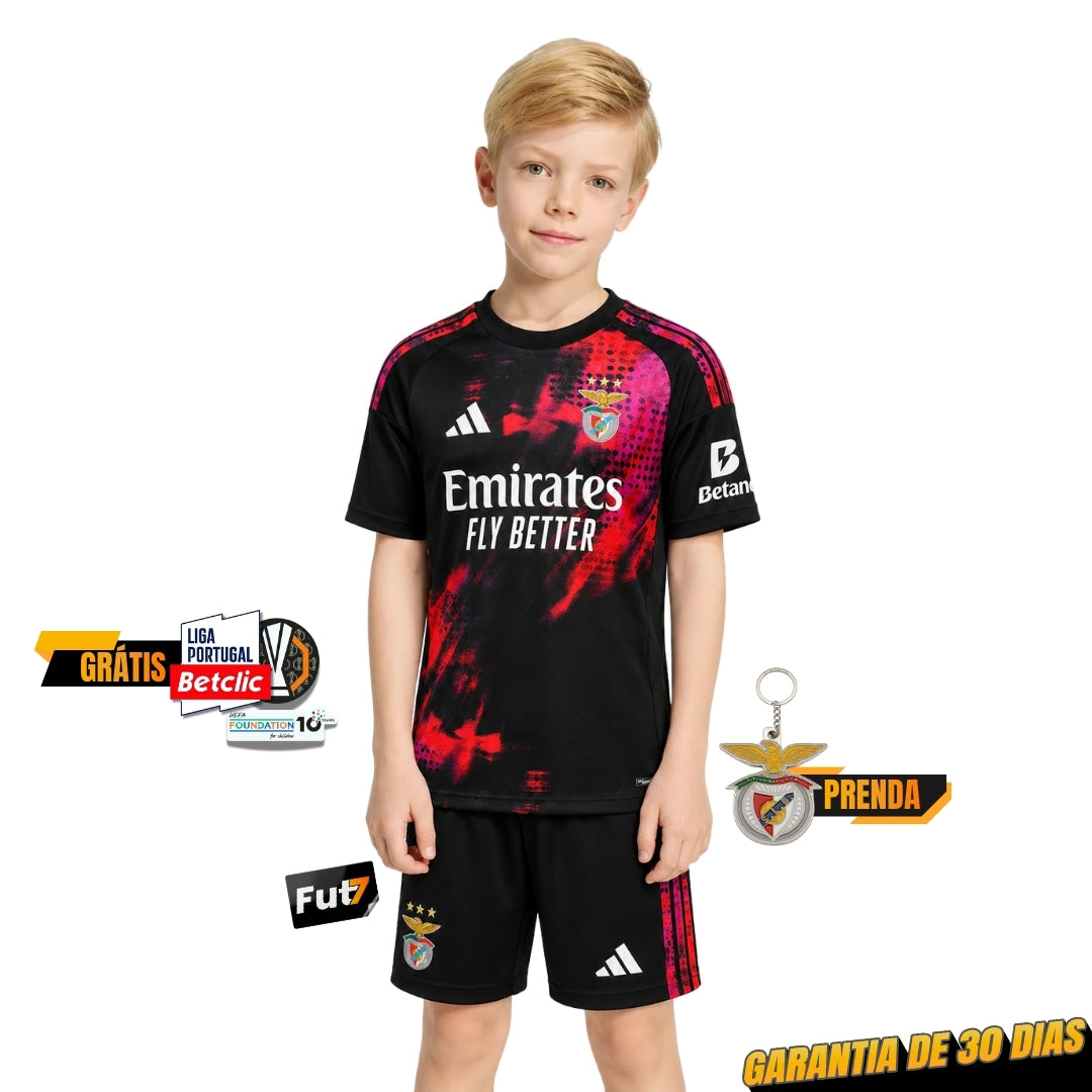 KIT DE CRIANÇA BENFICA ÁGUIA TERCEIRA CAMISOLA 2026/27 - LANÇAMENTO [PRÉ VENDA: 11 A 22 DIAS ÚTEIS]