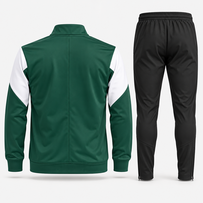 “Green, White & Black Full Zip” - Training 26/27 Tracksuit