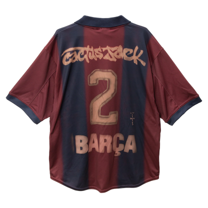 Camisola Barcelona Retro 2000/01 X CACTUS JACK 2024/25 - LANÇAMENTO! 🔥