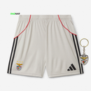 Calções Benfica Alternativos Beges 2025/26 - ÚLTIMAS UNIDADES! 🔥🦅