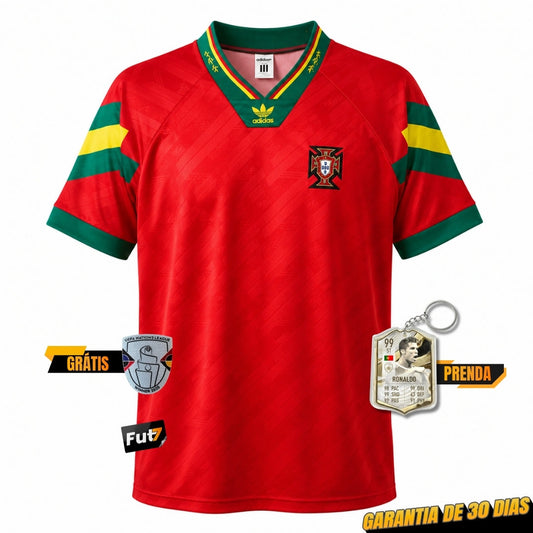 Camisola Portugal Retrô Vermelha 92/24