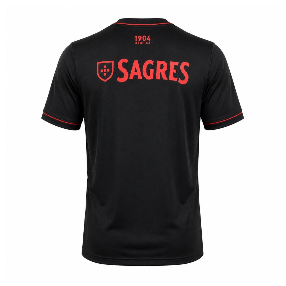 Camisola Benfica Retro Terceira Cinza e Preta 2021/22