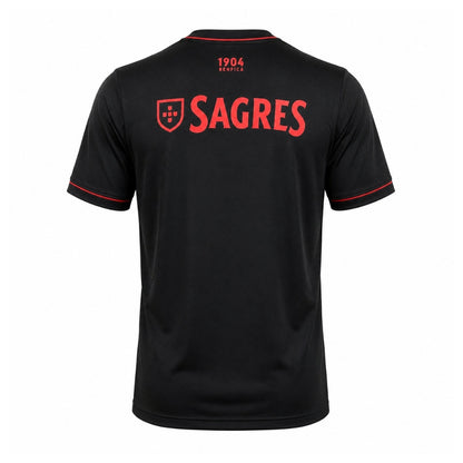 Camisola Benfica Retro Terceira Cinza e Preta 2021/22