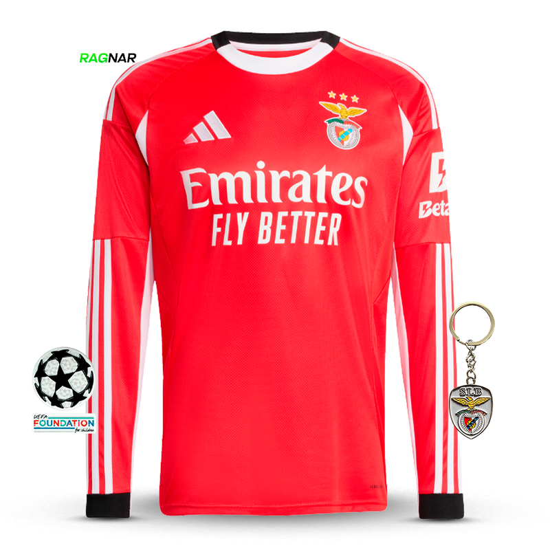 Camisola Benfica Manga Longa Principal 2025/26 - ÚLTIMAS UNIDADES! 🔥🦅