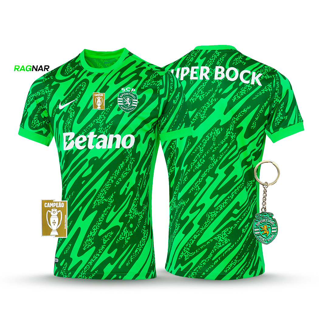 Camisola Sporting Guarda-Redes Verde 2025/26 - ÚLTIMAS UNIDADES! 🔥💚