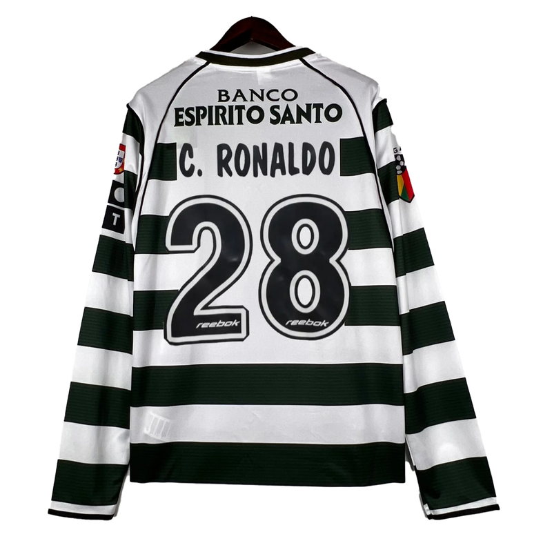 Detalhe da camisola Sporting Retro 2001/03

