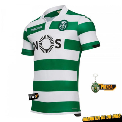 CAMISOLA RETRO PRINCIPAL 2018/19 VERDE E BRANCA