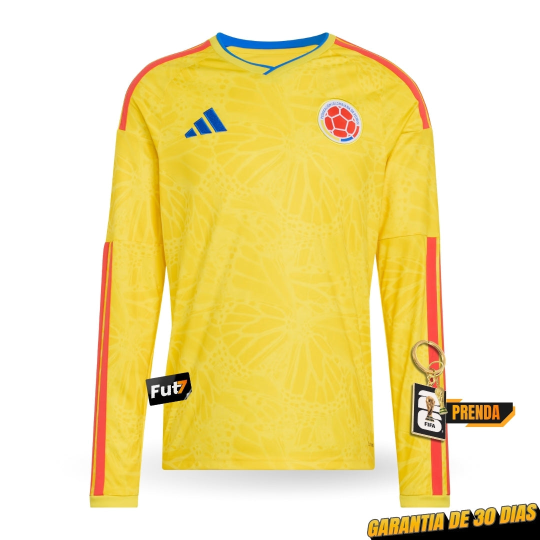 CAMISOLA COLOMBIA PRINCIPAL MUNDIAL 2026 MANGA LONGA