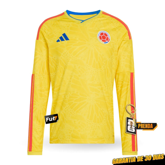 CAMISOLA COLOMBIA PRINCIPAL MUNDIAL 2026 MANGA LONGA