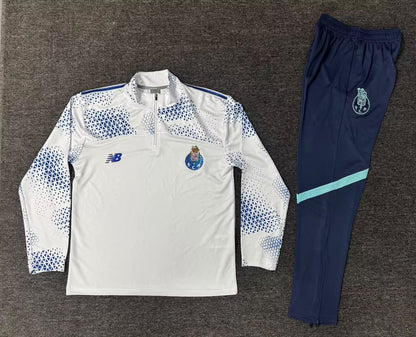 Training 26/27 Half-Zip Tracksuit - Blue & White
