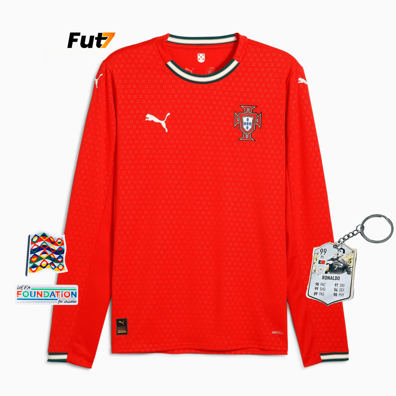 Camisola Portugal Manga Comprida Principal 2025/26 PUMA - LANÇAMENTO! 🔥🇵🇹
