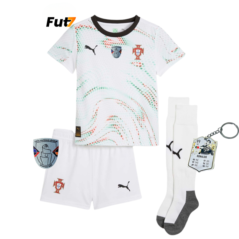 Conjunto Infantil Portugal Alternativa 2025/26 - LANÇAMENTO! 🔥🇵🇹