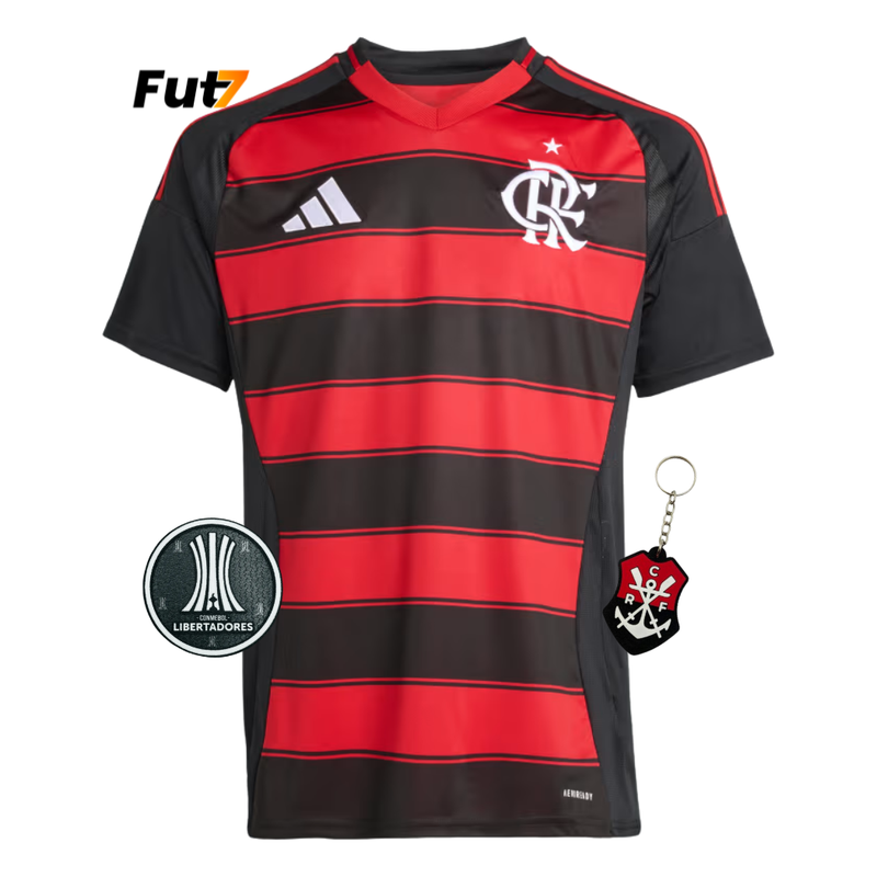 Camisa Flamengo I 2025-26 - Vermelho e Preto