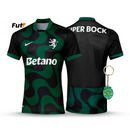 Camisola Sporting Alternativa Preta 2025/26 - LANÇAMENTO! 🔥💚
