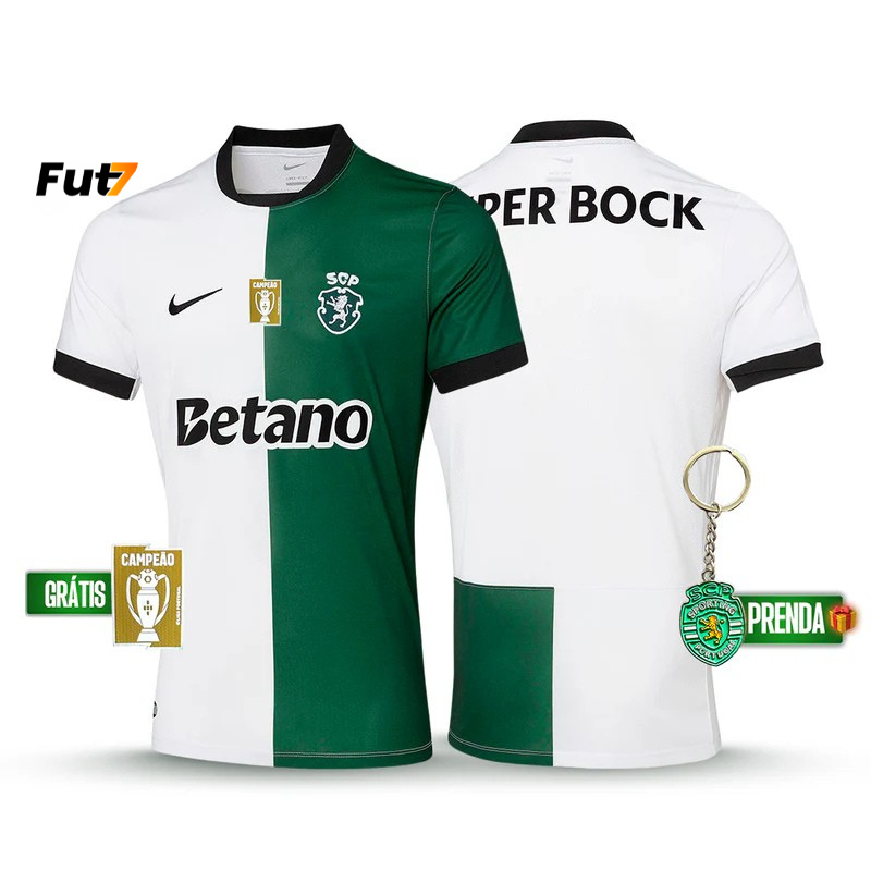 Camisola Sporting Stromp Quarto Equipamento 2025/26 - LANÇAMENTO! 🔥💚