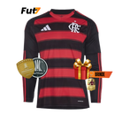 Camisa Flamengo Manga Longa 2025-26 - Vermelho e Preto
