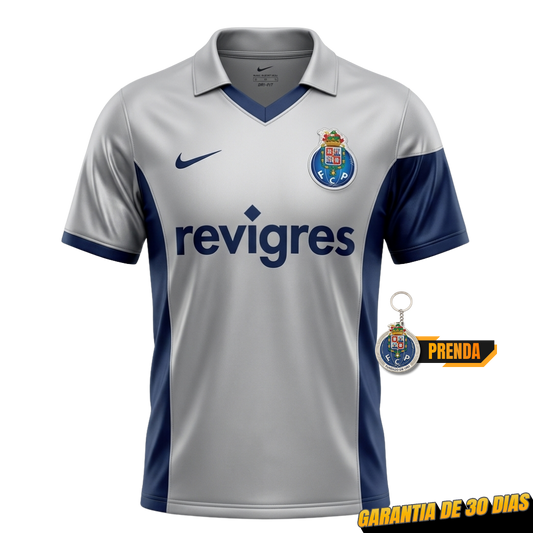 Camisola PORTO retro 2001/02 - cinza/azul