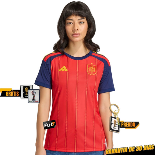 CAMISOLA ESPANHA PRINCIPAL MUNDIAL 2026 MULHER