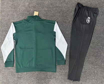 “Green, White & Black Full Zip” - Training 26/27 Tracksuit