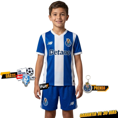 KIT DE CRIANÇA PORTO PRINCIPAL 2026/27 azul e branca