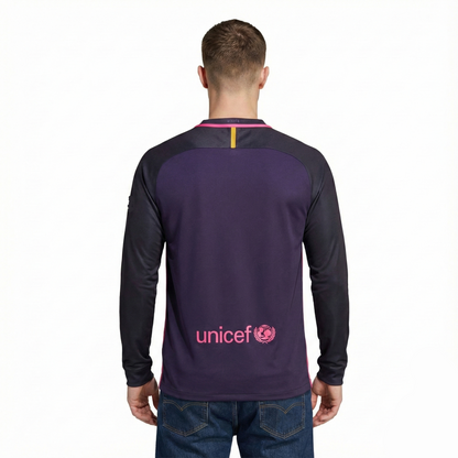 Camisola Retrô Barcelona 2016/17 I Manga Longa
