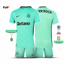 Conjunto infantil Sporting terceiro equipamento verde 2025/26 - LANÇAMENTO