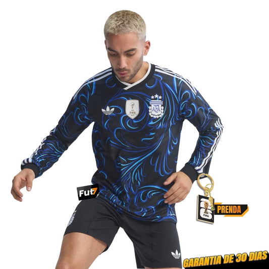 CAMISOLA ARGENTINA ALTERNATIVA MUNDIAL 2026 AUTHENTIC MANGA LONGA