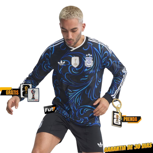 CAMISOLA ARGENTINA ALTERNATIVA MUNDIAL 2026 AUTHENTIC MANGA LONGA