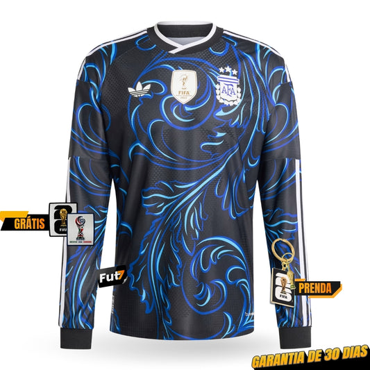 CAMISOLA ARGENTINA ALTERNATIVA MUNDIAL 2026 MANGA LONGA