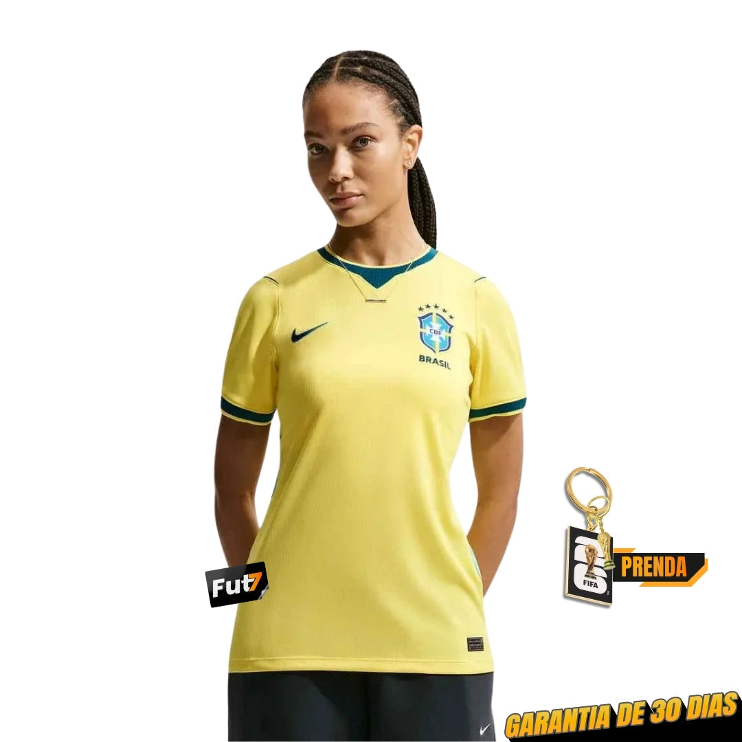 CAMISOLA BRASIL PRINCIPAL MUNDIAL 2026 MULHER