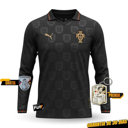 CAMISOLA SELEÇÃO PORTUGAL EDIÇÃO ESPECIAL PANTERA NEGRA EUSÉBIO 26/27 MANGA LONGA