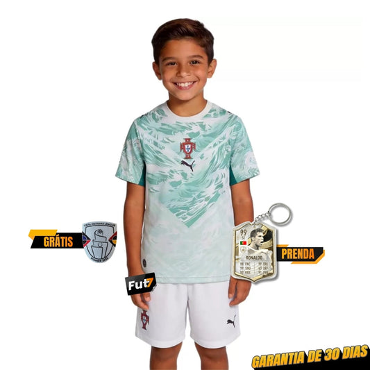 KIT DE CRIANÇA SELEÇÃO PORTUGAL ALTERNATIVA MUNDIAL 2026