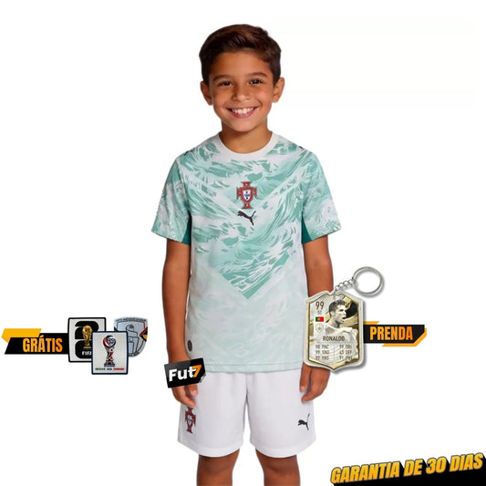 KIT DE CRIANÇA SELEÇÃO PORTUGAL ALTERNATIVA MUNDIAL 2026