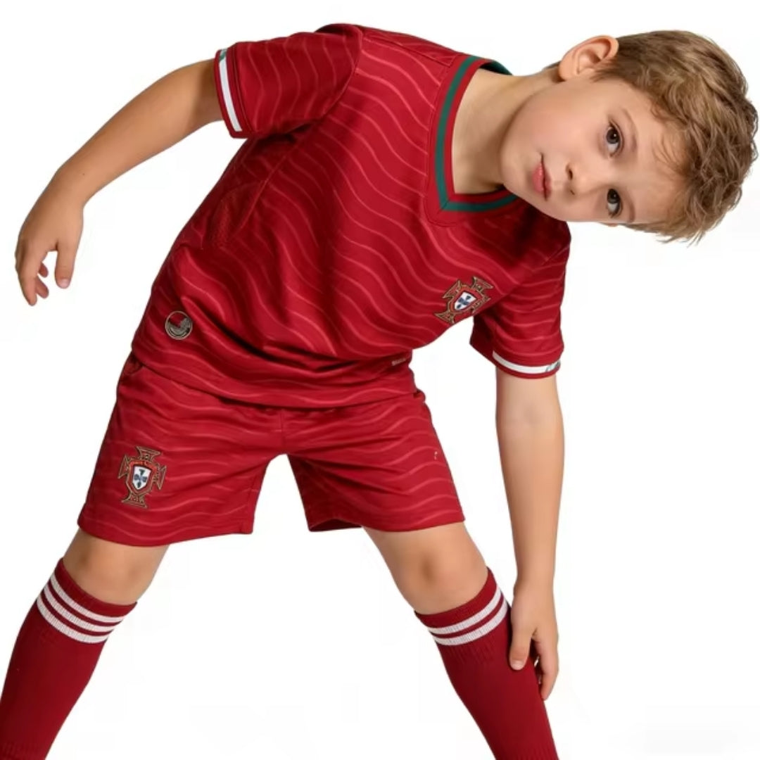 KIT DE CRIANÇA SELEÇÃO PORTUGAL PRINCIPAL MUNDIAL 2026