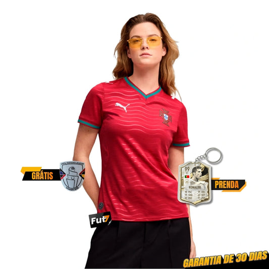 CAMISOLA SELEÇÃO PORTUGAL PRINCIPAL MUNDIAL 2026 MULHER