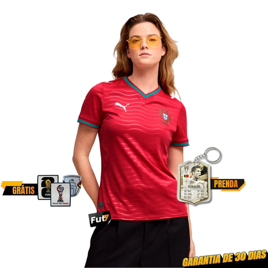 CAMISOLA SELEÇÃO PORTUGAL PRINCIPAL MUNDIAL 2026 MULHER